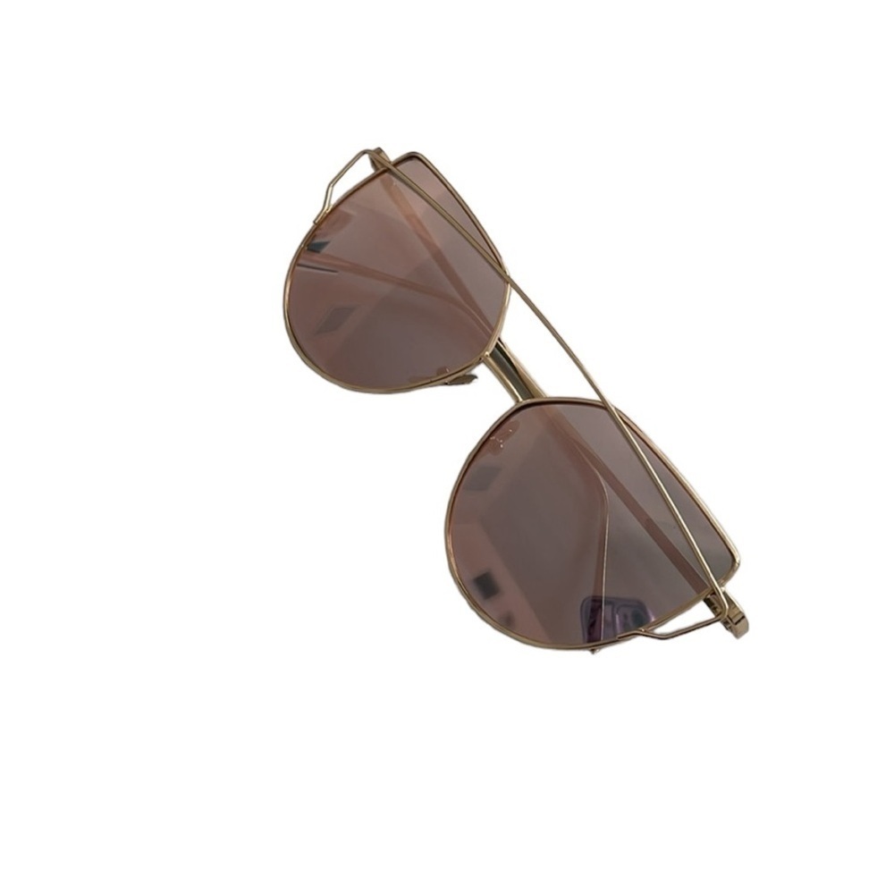 Pink Mirror Gold Frame Sunglasses - Picture 2 of 5